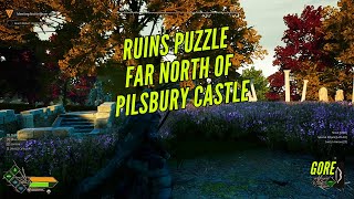 Ruins Puzzle Far North of Pilsbury Castle North East of Map  Robin Hood Sherwood Builders [upl. by Phares]