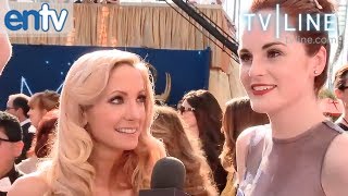 EMMYS 2012 Downton Abbeys Michelle Dockery amp Joanne Froggatt Series 3 Spoilers amp More ENTV [upl. by Trevah914]