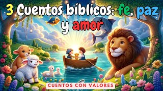 📖3 Cuentos Bíblicos para Niños en Español Fe Paz y Amor 🕊️  Cuentos infantiles  Dormir tranquilo [upl. by Inaniel909]