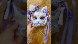 Mask a little purple princess cosplay mask handwork shorts art diy anime handmade [upl. by Aisitel]