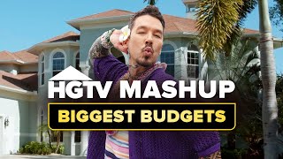 Binge 2 Hours of the BIGGEST House Hunting Budgets  HGTV [upl. by Yelekreb684]