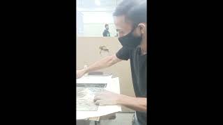 Drypoint print process [upl. by Yticilef]