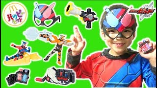 ハッピーセットで仮面ライダービルドに変身しよう！！6セット買ってきたよ✨ Mcdonalds Kamen Rider Build Happy Meal Toys モモちゃんねる☆☆ [upl. by Nauqahs779]