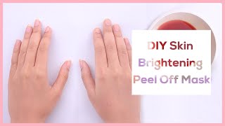 DIY Brightening Peel Off Mask for Your Hands [upl. by Adnilrem98]