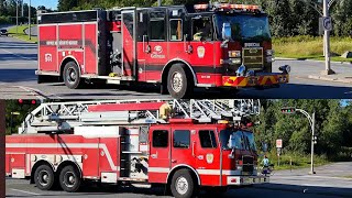 Gatineau  Pump 202 Ladder 402 responding [upl. by Aneleasor]