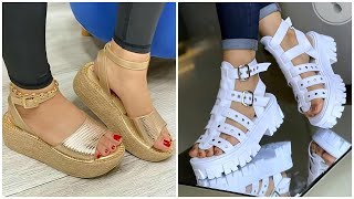 40 HERMOSOS CALZADOS DE MODA 2024 CASUALES Los SANDALIAS en TENDENCIA [upl. by Belita]