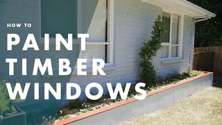 How To Paint Timber Window Frames  Bunnings Warehouse [upl. by Hittel]