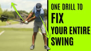 GOLF One Drill To Fix Your Entire Swing [upl. by Ahsitra758]