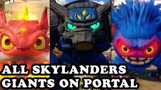 Skylanders Superchargers  All Skylanders Giants on Portal GAMEPLAY [upl. by Couq]