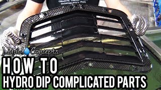 HOW TO HYDRO DIP COMPLICATED PARTS  Liquid Concepts  Weekly Tips and Tricks [upl. by Fidelio]