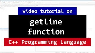 C getline Function  Reading an Entire Line from Streams  Video Tutorial [upl. by Laural]