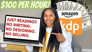 Website Paying 100 Per Hour For Reading Amazon KDP Books Make Money Online 2022  WFH Side Hustles [upl. by Narik]