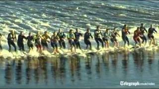 Water skiers break world record in Australia [upl. by Ranson]