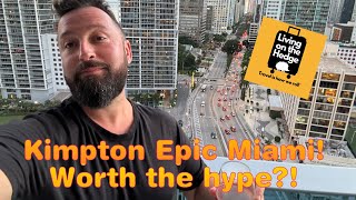 Kimpton Epic Miami One bedroom suite Water View livingonthehedge13 miami roomtour [upl. by Keelia]