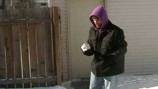 Shattering A Frozen Shirt Ball  Minnesota Cold Part 7 [upl. by Naomi]