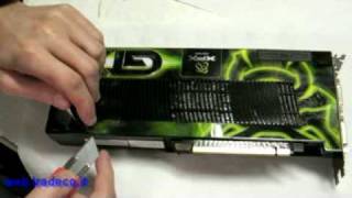 Tradecoit  Guida istallazione waterblock su GTX 280260  how to install waterblock on GPU [upl. by Aihsema334]