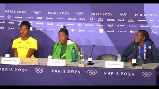 Thea Lafond Wins Triple Jump Gold For Dominicas First Medal  Paris 2024 Press Conference [upl. by Aryajay396]