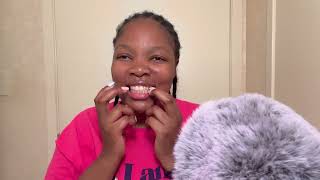 ASMR Teeth tappingScratching 9999 tingly [upl. by Ahsienek]