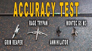 Fixed VS Mechanical Broadhead Accuracy Test [upl. by Aciretal]