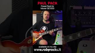 🥇 Mooer GE1000 Les Paul Preset Pack [upl. by Einohtna745]