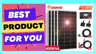 Dokio 18V 100W 200W 400W Waterproof New Rigid Solar Panel Set Controller [upl. by Diva]