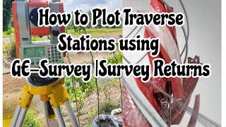 Plot Traverse Stations Using GESurvey Software Survey Returns  Part III [upl. by Meg2]