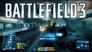 Battlefield 3  L96 Gameplay Shortclip [upl. by Nylkcaj376]