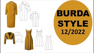 Burda Style Magazine 122022 Technical Drawings Full Line 👗 [upl. by Adnor825]