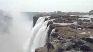 Jumping into the Devils Pool at Victoria Falls [upl. by Landon]