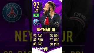 Neymar fifa card neymar fifa fifamobile barcelona psg brasil football [upl. by Eloc328]