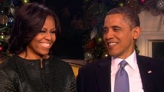 The Obamas Christmas at the White House [upl. by Enaoj415]