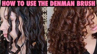 HOW TO USE THE DENMAN BRUSH FOR CURL DEFINITION 2c3a3b curls [upl. by Fording]