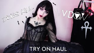 DOLLS KILL TRY ON HAUL  HOUSE OF WIDOW  Vampire Goth Outfits  Vesmedinia [upl. by Roseline]