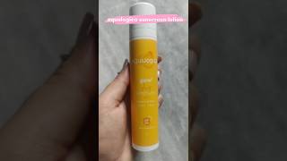 Aqualogica sunscreen lotion honest reviewsunscreen skincare ytshorts acneproducts [upl. by Jeunesse]