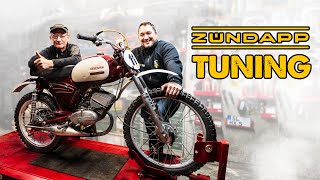 Leistungssteigerung mit einfachen Mitteln  Zündapp Cross KS 50  Andis Funktionspunk [upl. by Reifnnej]