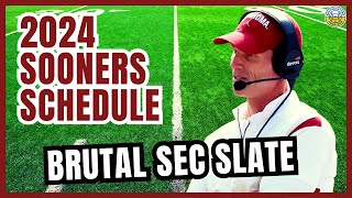 Oklahoma Has a BRUTAL SEC Schedule in 2024 [upl. by Divadleahcim]