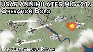 USAF Destroys HALF of North Vietnams MiG21s in 12 Minutes  Operation Bolo  Animated [upl. by Olga]