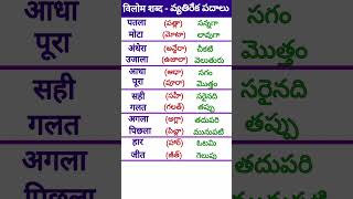 Learn Telugu to HindiHindi SpeakingTelugu words meaning in hindiతెలుగు పదాలు హిందీలో shorts 39 [upl. by Suidaht]