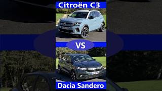 Citroën C3 vs Dacia Sandero The Battle of Popular City Cars in France citroënc3 daciasandero [upl. by Tullusus988]