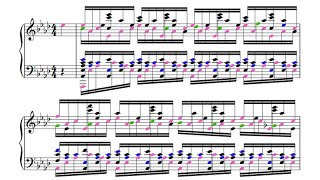 Op 25 No 1 Aeolian Harp Chopin and 3 Godowsky at the same time [upl. by Vudimir]