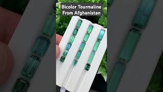 Bicolour Tourmaline from Afghanistan Weight 2840 carats Size2452680 mm gemstone DM for more [upl. by Carter]