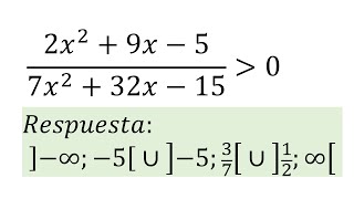 15 Inecuaciones Fraccionarias aspa simple [upl. by Adnoek835]