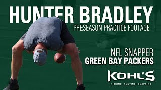 NFL Long Snapper  Hunter Bradley  Green Bay Packers [upl. by Gale]