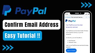 How To Confirm Email Address on Paypal  Verify Paypal Email [upl. by Eads]