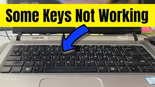 Fix Some Keys Not Working on Laptop Keyboard [upl. by Ahsirhcal]