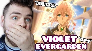 ONE OF THE GREATEST ANIME  Violet Evergarden Openings 12  New Anime Fan  REACTION [upl. by Asilat]