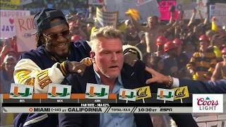 Im ROCKING with the HOME TEAM  Marshawn Lynchs pick for Miami vs Cal 🐻  College GameDay [upl. by Nagey552]