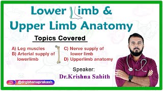 Anatomy Of The Lower Limb  Live Streaming By Dr Krishna [upl. by Nahtnahoj]