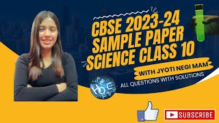 CLASS 10 CBSE SAMPLE PAPER SCIENCE202324 ✅️ [upl. by Grier]