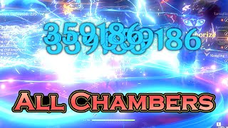 C0 Childe Still GAMING in 50 Abyss All Chambers [upl. by Ahsaenat759]